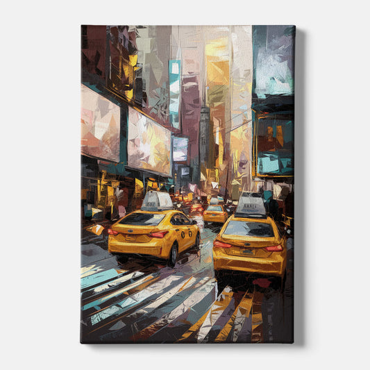 New York City Taxi Cabs - Canvas Wall Art