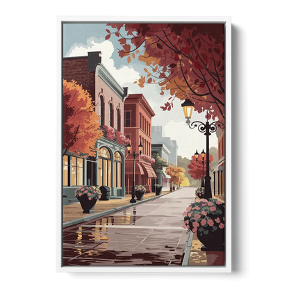 Ashland Historic Downtown - White Frame Canvas
