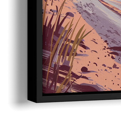Norfolk Chesapeake Bay Views - Close-Up Black Frame Canvas