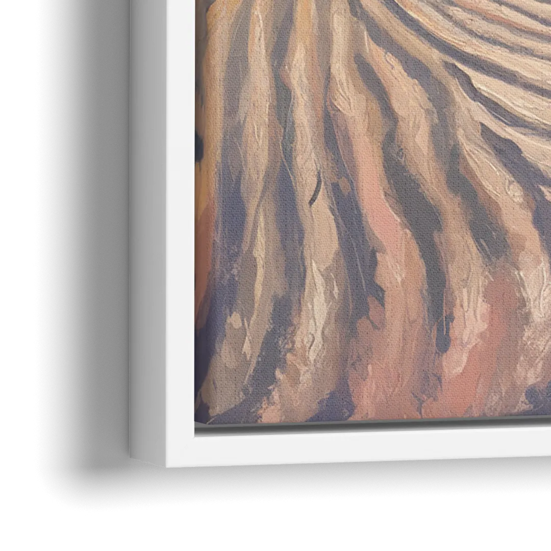 Hilton Head Island Dunes And Waves - Close-Up White Frame Canvas
