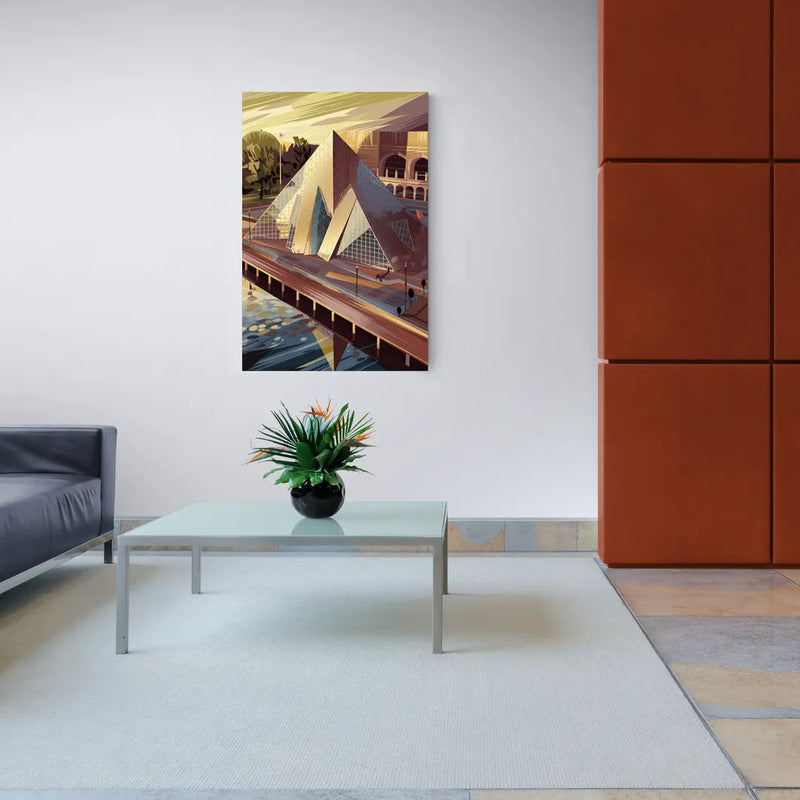 Cleveland Rock and Roll Hall of Fame - Canvas Wall Art Living Room