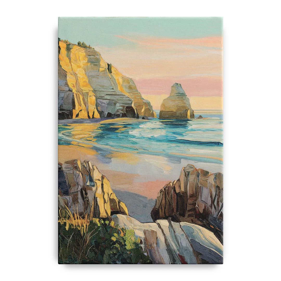 Bandon Ocean Cliffs - Canvas Wall Art