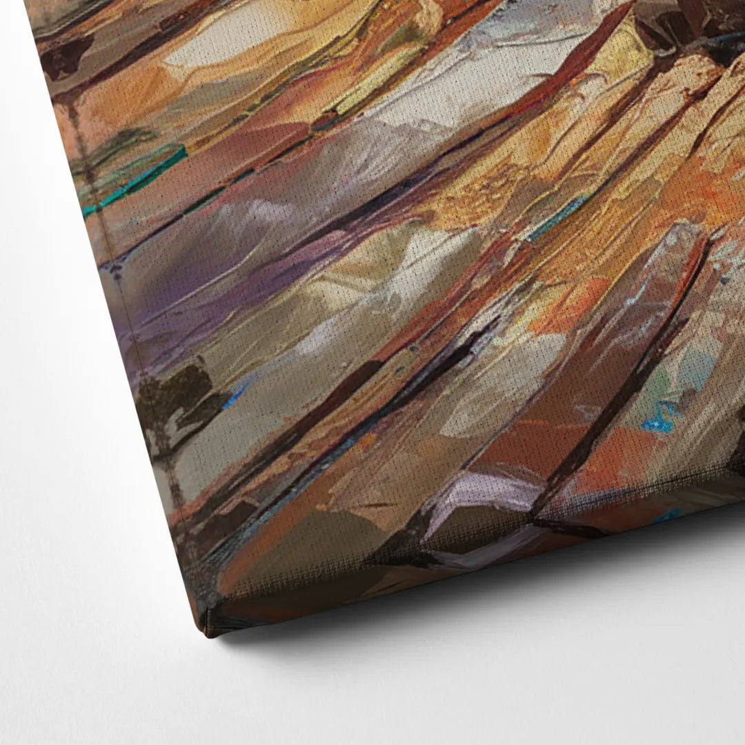 San Diego Coastal Cliffs Canvas Close Up