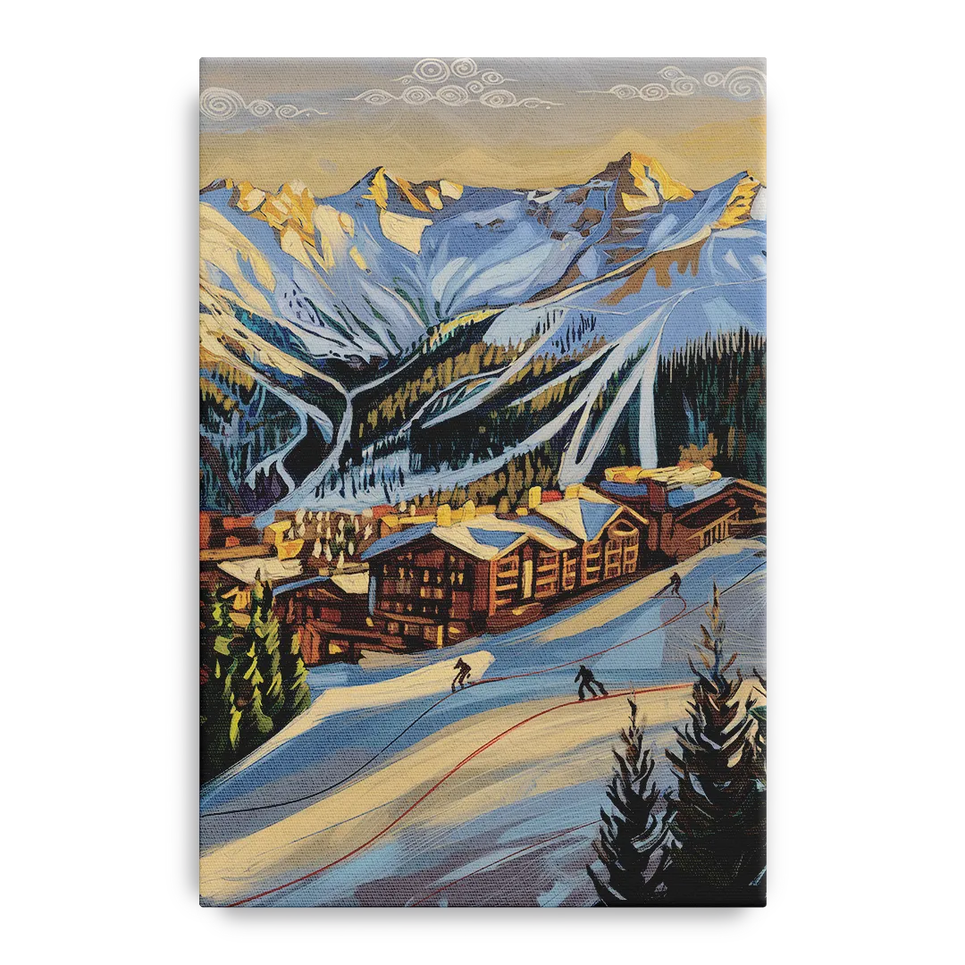 Breckenridge Ski Resort Panorama - Canvas Wall Art