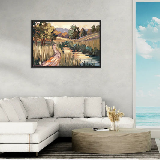 Plano Nature Trails - Living Room Black Frame Canvas