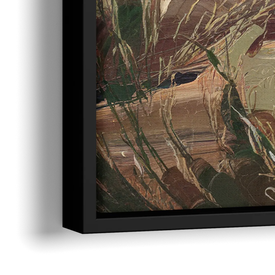 Mesa Mountain Views - Close-Up Black Frame Canvas
