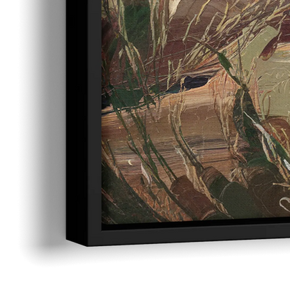 Mesa Mountain Views - Close-Up Black Frame Canvas