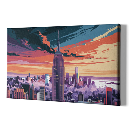 New York City Empire State Building - Canvas Print Art Sides