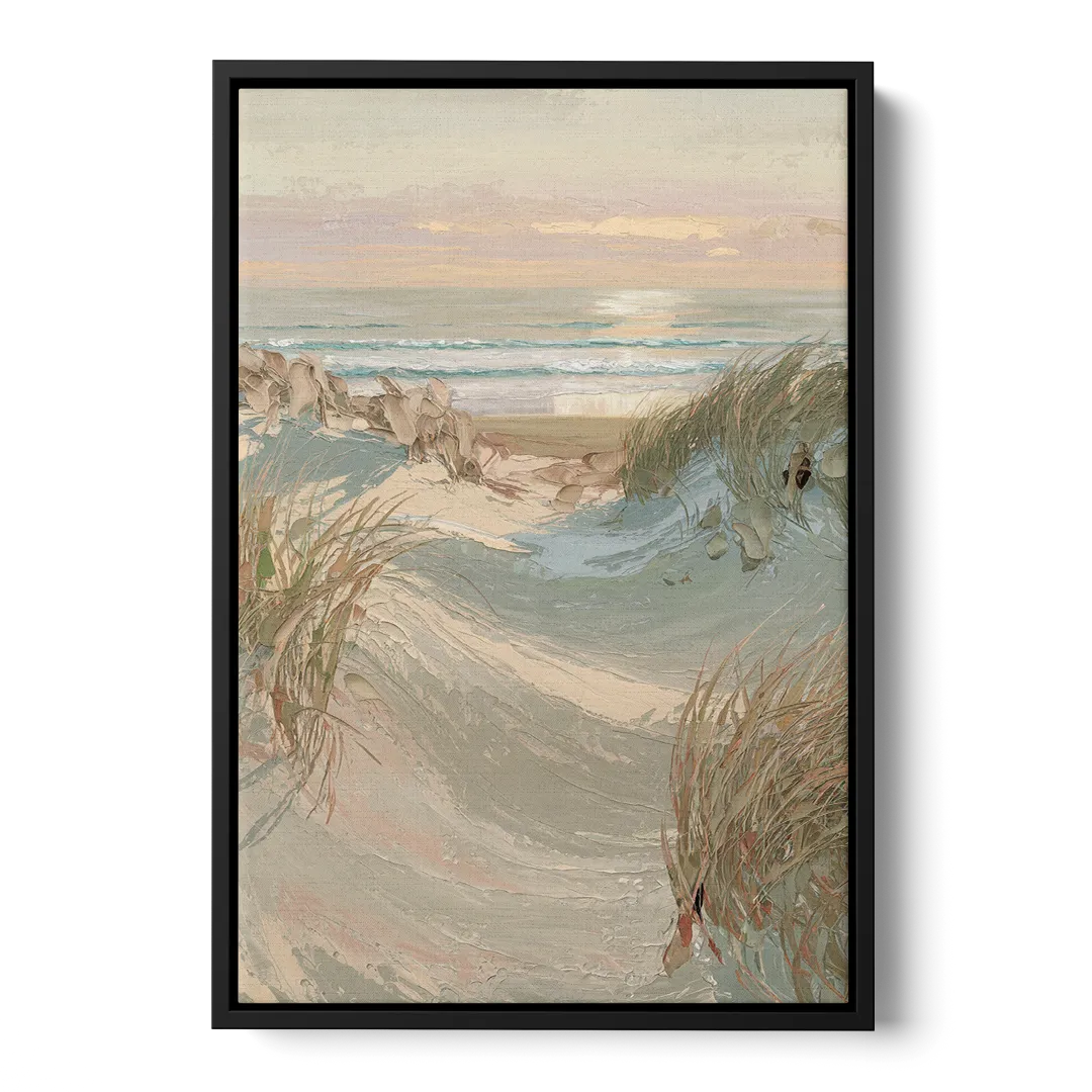 Cape May Coastal Serenity - Black Frame Canvas