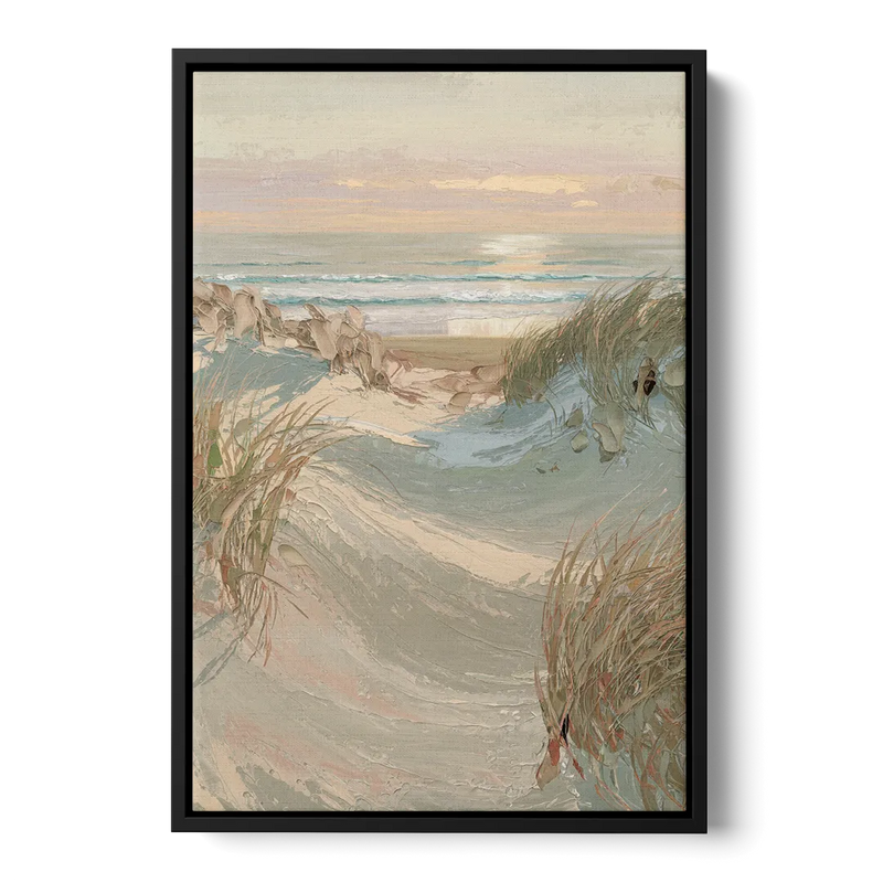 Cape May Coastal Serenity - Black Frame Canvas