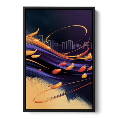 Phoenix Sports Team Pride - Black Frame Canvas