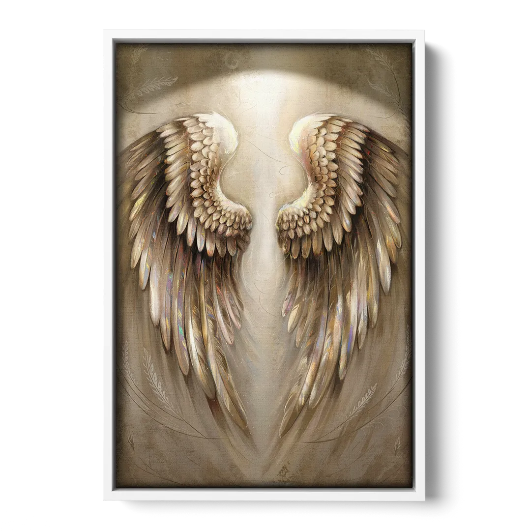 Nashville Wings Mural Tribute - White Frame Canvas
