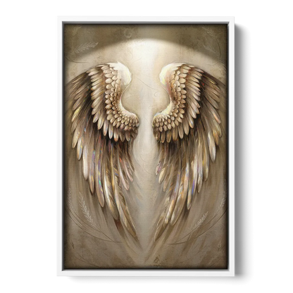 Nashville Wings Mural Tribute - White Frame Canvas