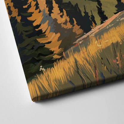 Telluride Mountain Sunset Canvas Close Up