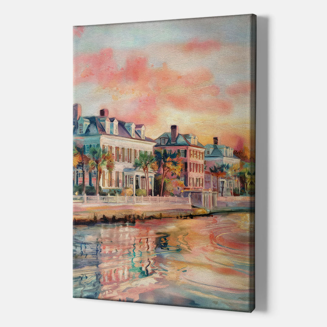 Charleston Battery District - Canvas Wall Art Indoor