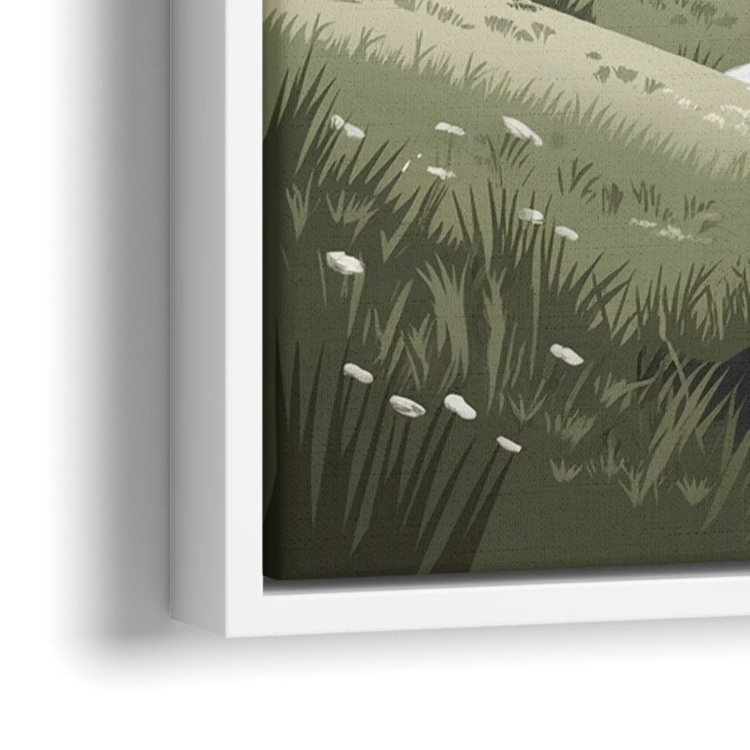 Vail Scenic Landscape - Close-Up White Frame Canvas