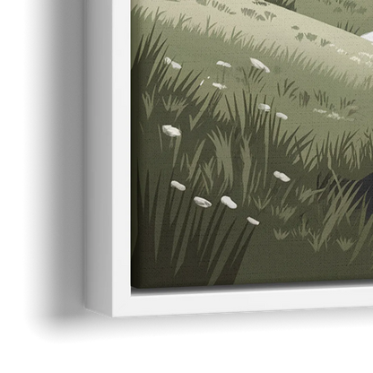Vail Scenic Landscape - Close-Up White Frame Canvas