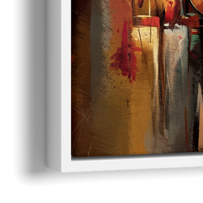 Nashville Country Music Vibes - Close-Up White Frame Canvas