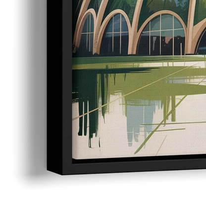Montreal Biodome Wonder - Close-Up Black Frame Canvas