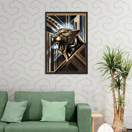 Pittsburgh Panthers Spirit - Living Room Black Frame Canvas