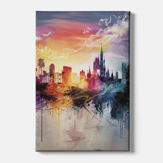 Orlando Skyline at Sunset - Canvas Wall Art