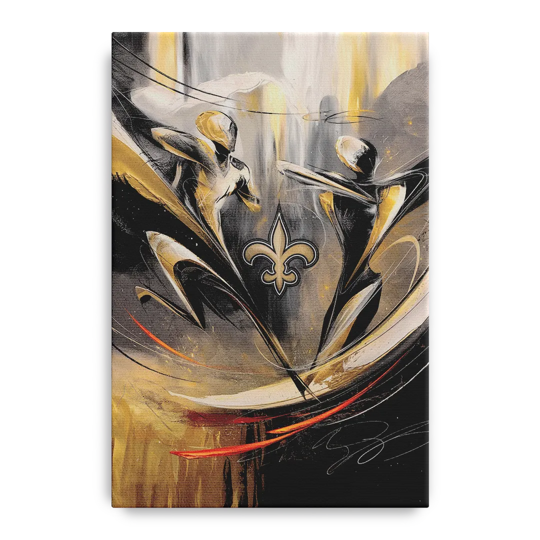 New Orleans Saints Fans Passion - Canvas Wall Art