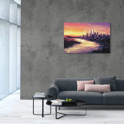 Boise Sunset Serenity - Canvas Wall Art Living Room