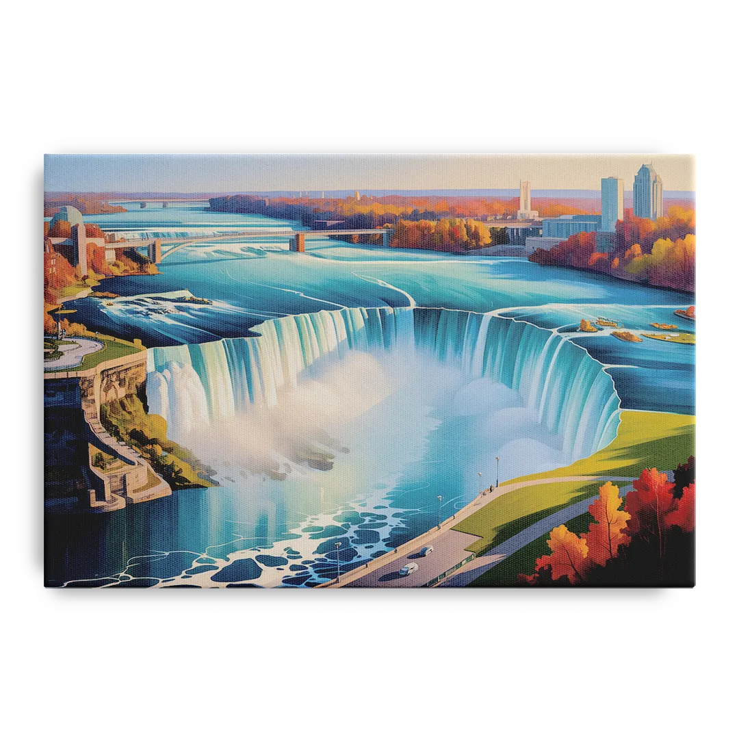 Niagara Falls from Above - Canvas Wall Art