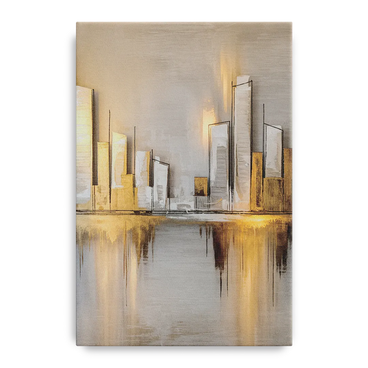 Marietta Abstract Cityscape - Canvas Wall Art