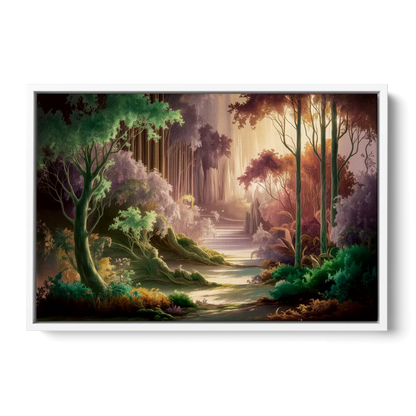 Eugene Forest Serenity - White Frame Canvas