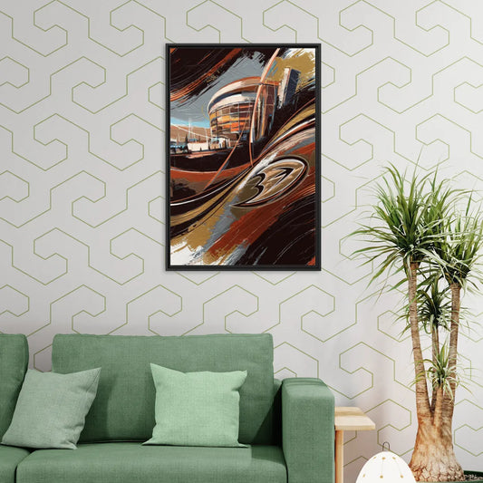 Anaheim Ducks Legacy - Living Room Black Frame Canvas