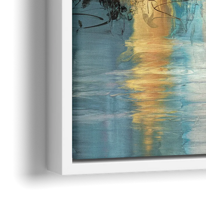 Charlotte Uptown Skyline - Close-Up White Frame Canvas