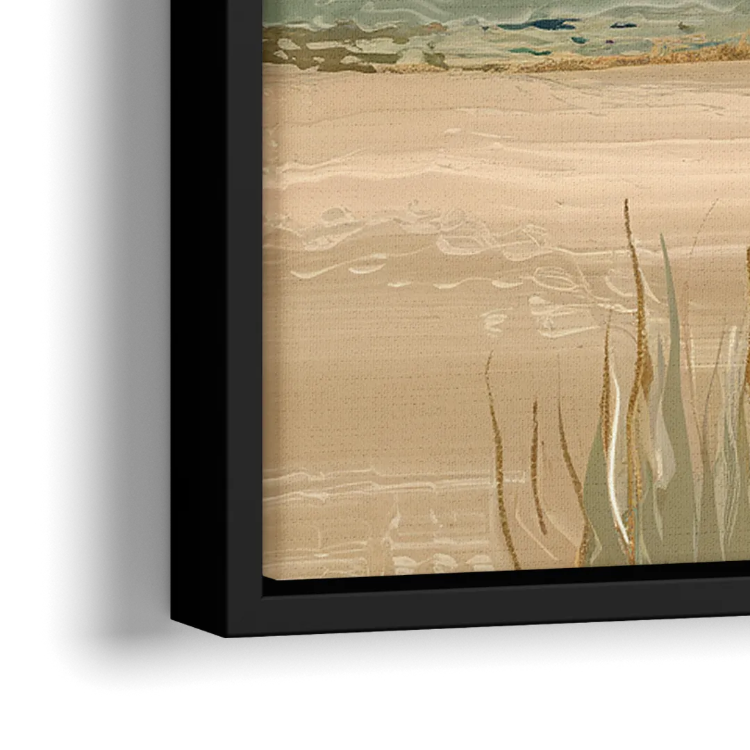 Plano Suburban Charm - Close-Up Black Frame Canvas