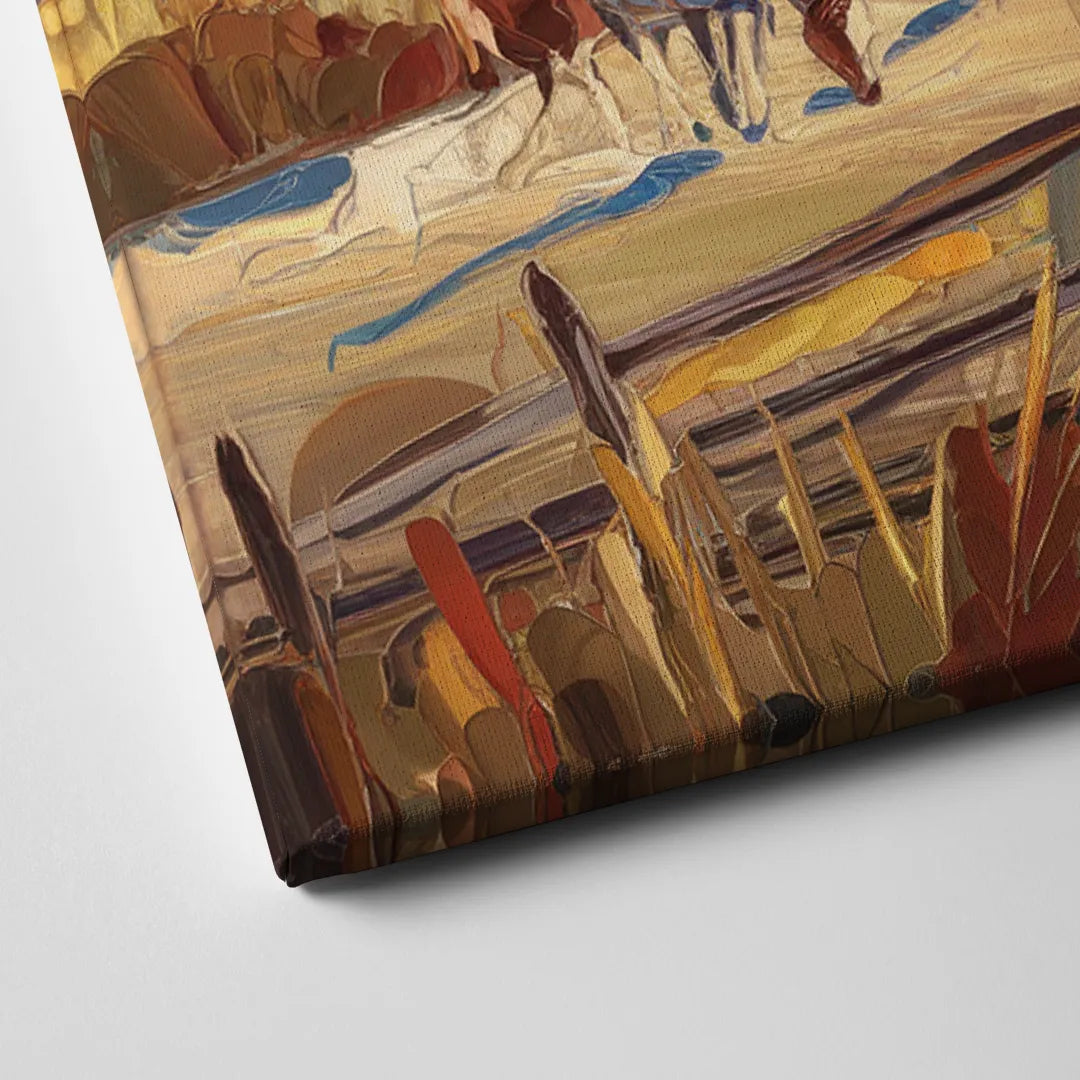 Jackson Hole Rustic Charm Canvas Close Up