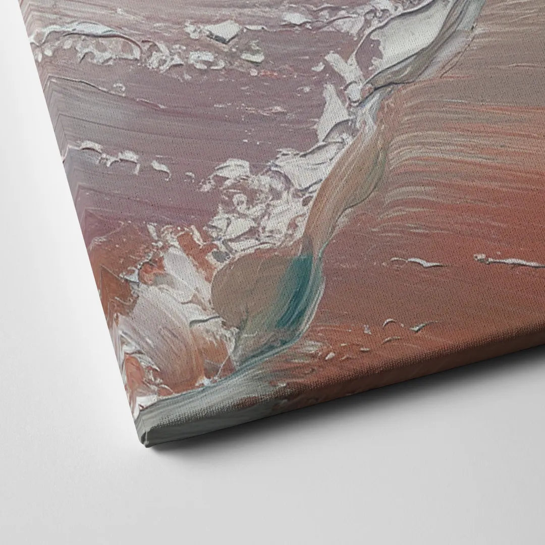 Long Beach California Ocean Waves Canvas Close Up