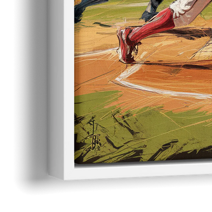 Cincinnati Reds Legendary Players - Close-Up White Frame Canvas