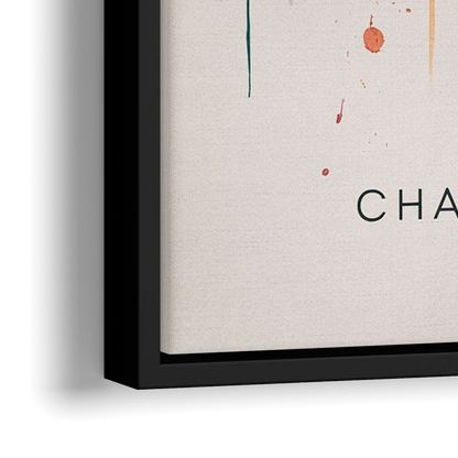 Charleston Historic Skyline - Close-Up Black Frame Canvas