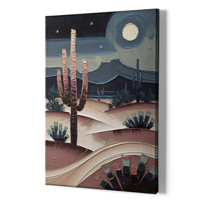 Scottsdale Desert Nights - Canvas Print Art Sides