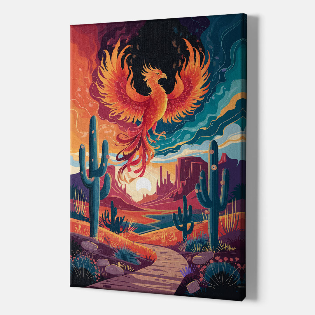Phoenix Desert Landscape - Canvas Wall Art Indoor