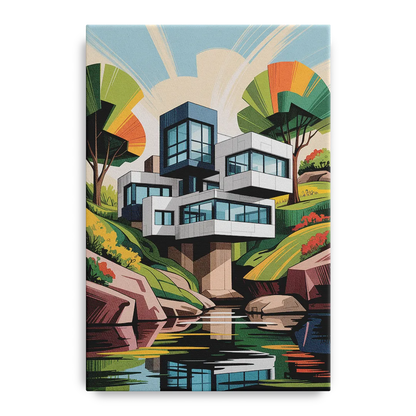 Habitat 67 Architecture - Canvas Wall Art