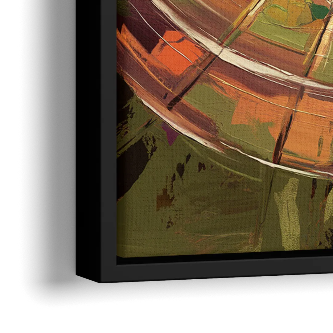 Arlington Stadium View - Close-Up Black Frame Canvas