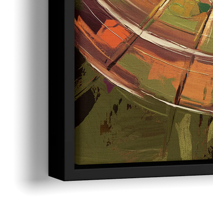 Arlington Stadium View - Close-Up Black Frame Canvas