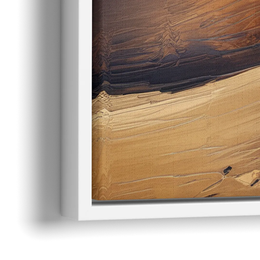 Traverse City Sleeping Bear Dunes - Close-Up White Frame Canvas