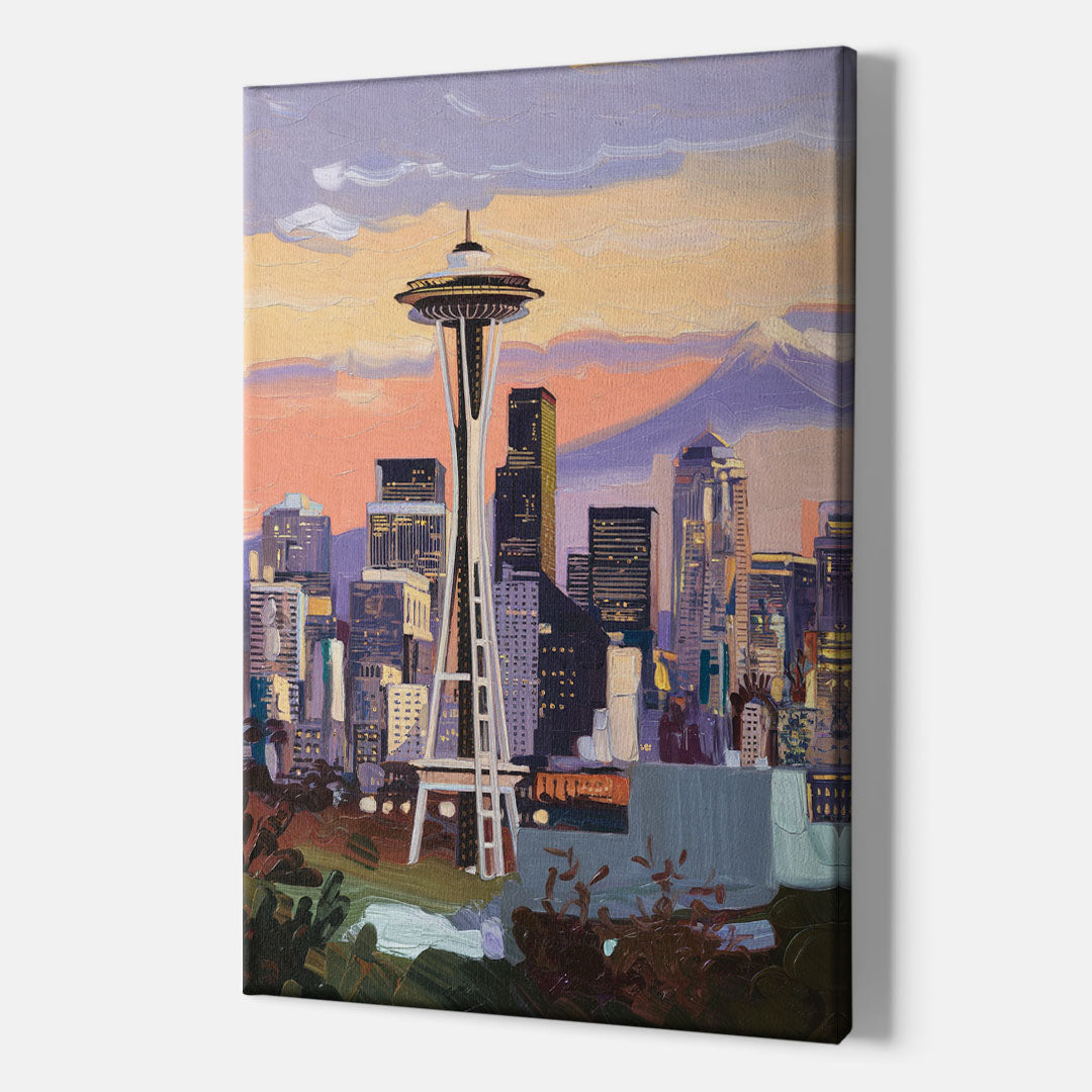 Seattle Skyline from Kerry Park - Canvas Wall Art Indoor