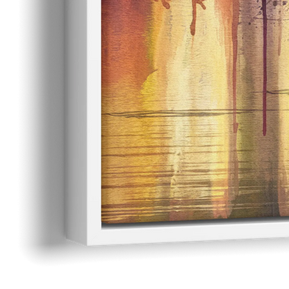 Minneapolis Historic Mill District - Close-Up White Frame Canvas
