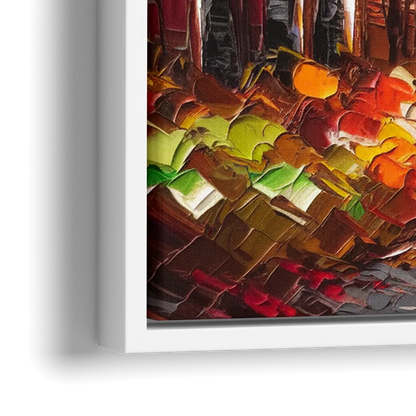 Ashland Autumn Forest - Close-Up White Frame Canvas