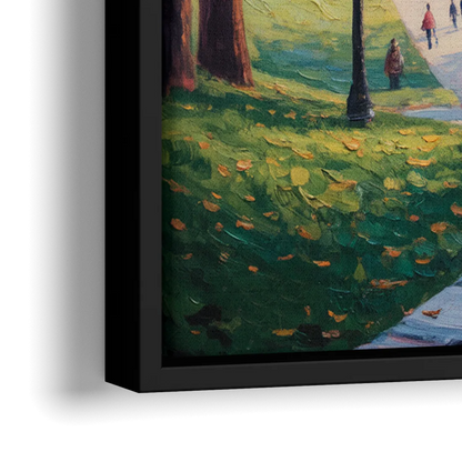 McGill University Montreal - Close-Up Black Frame Canvas