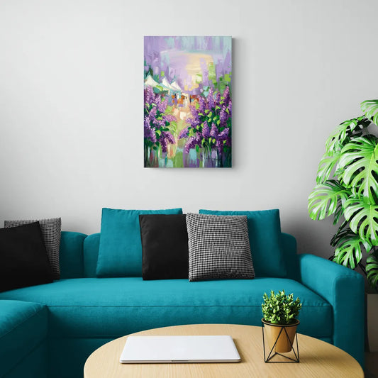 Rochester Lilac Festival Scene - Canvas Wall Art Living Room