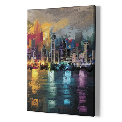 Dallas Design District - Canvas Print Art Sides