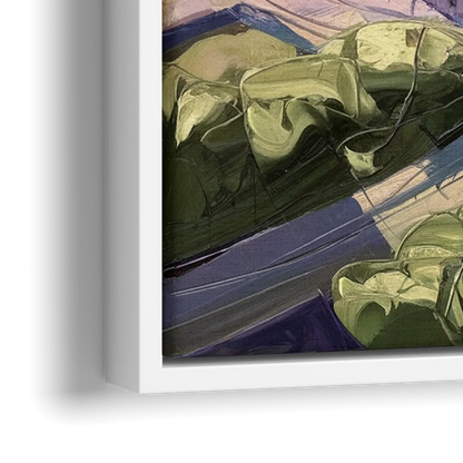 Baltimore Ravens Stadium View - Close-Up White Frame Canvas